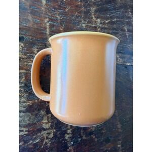 Crown Corning Mug 12oz Orange Blue Good Vintage Japan Stoneware MCM Retro Boho
